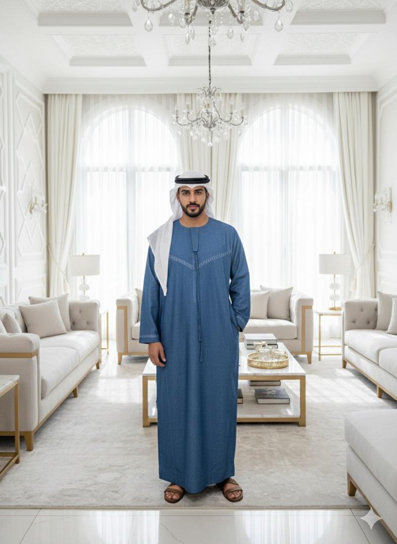 Dubai gold jalabiya